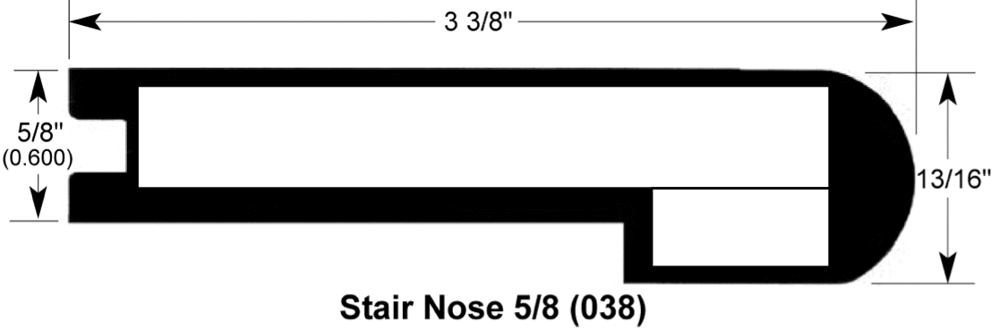 bamboo stair nose 5/8