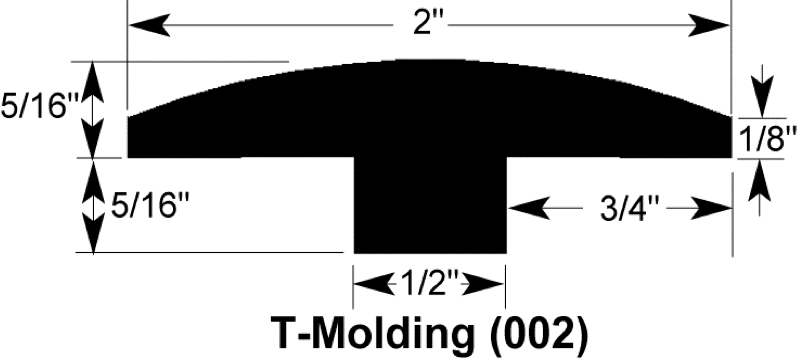 bamboo t-molding